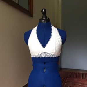 Hollister White Lace Bralette